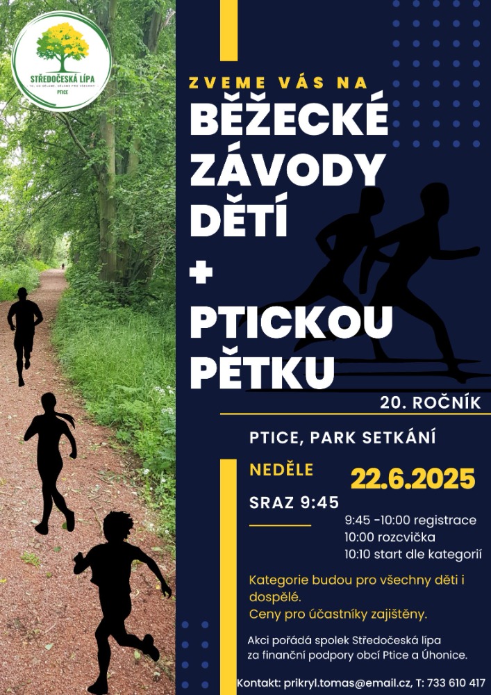 Běžecké závody dětí + Ptická pětka